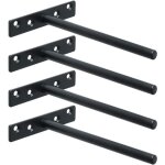 Ahlsen - support etagre murale fixation flottante invisible support en mtal, tablette flottante support ...