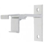 Support de face avec d�port de 60mm pour tringle � rideau 24x16mm en aluminium poli fen�tre baie vitr�e ...