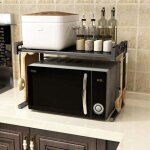 Support de four  micro - ondes, extensible etagre micro - ondes en multifonction etagre de stockage ...