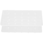 Support � g�teau rectangulaire � 2 couches avec trou support de sucettes acrylique portable pour anniversaire ...