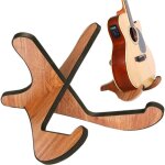 Support de guitare universel en bois �pais avec cadre en x robuste avec bords en cuir souple pour guitares ...