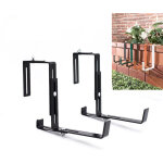 Support pour jardini�re couleur anthracite support de bac � fleurs robuste et r�glable en largeur accroche ...