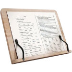 Support de lecture en bois massif support de lecture multifonctionnel r�glable - 2820cm pour livres a5, ...