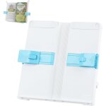 Support livre r�glable avec pince ? pupitre pliable ? livres / magazines / tablettes ? bleu
