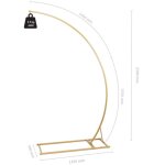 Support de lustre en m�tal, dor�, 135x230 cm