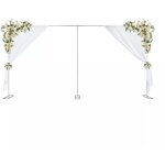 Gojoy - support de mariage fond stand tube kit rideau cadre photographie 3x6m argent