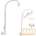 Support mobile b�b�, bras r�glable pour berceau, jouet pour nouveau - n� 0 - 12 mois