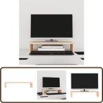 Support pour moniteur 50x27x10 cm bois de pin solide - support ordinateur - support ecran - support monitor ... Support pour moniteur 50x27x10 cm bois de pin solide - support ordinateur - support ecran - support monitor ...