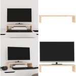 Support pour moniteur 50x27x10 cm bois de pin solide - support ordinateur - support ecran - support monitor ... Support pour moniteur 50x27x10 cm bois de pin solide - support ordinateur - support ecran - support monitor ...