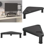 Support de moniteur d'angle noir 49x28x10, 5 cm - support de moniteur - support d'�cran - meuble tv - ...
