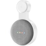 Support mural � 1 prises pour enceinte google nestmini, assistant vocal domestique, cache - c�bles, blanc ...