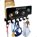 Support mural pour m�dailles de course � pied, avec 6 crochets, id�al pour la salle de bain, la chambre ...