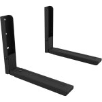 Fitags - support mural micro - ondes, bras extensibles (298 - 465mm), poids max 45 kg, noir