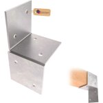 Support mural pergola 71 x 71 mm ? galvanis� � chaud ? connecteur plat robuste pour poutres bois et poteaux ...