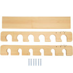 Support mural de rangement pour cannes � p�che, 6 positions, en bambou.