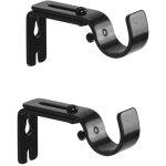 Support mural rglable pour tringle  rideau fixations en acier inoxydable pour barre  rideaux accessoire ...