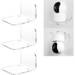 Supports muraux universels en acrylique transparent - lot de 3 pour cam�ra de s�curit�, babyphone ou ...