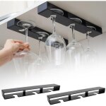 Support mural pour verres � vin, support mural pour verres � pied, rangement pour verres � vin sous armoire, ...