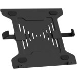 Wiltec - support ordinateur portable noir ajustable en acier compatible vesa 75x75 100x100 mm ventil ...