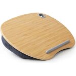 Support pour ordinateur portable ulisem avec coussin et plateforme en bambou pour lit et canap, surface ...