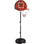 Support panier de basket - ball 2 en 1 avec hauteur r�glable 129 - 179 cm et jeu de 6 fl�chettes magn�tique ...