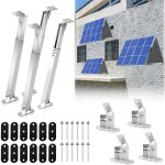 Swanew - support pour panneau solaire pv 15 - 30rglable support panneau pour montage sol support fixation ...