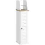 Support papier toilette - porte - papier toilette - armoire pour papier toilette - 2 niveaux, porte - ...
