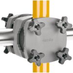 Support parasol balcon pour balustrade ? pour parasols rectangulaires jusqu?� 210x150cm, ronds jusqu?� ...