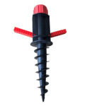 Support de parasol, pied parasol � visser dans le sol, pour plage sable ou terre pieds de parasols, crochets ...