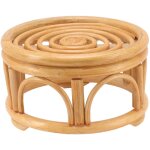Support de plante d'int�rieur en rotin forme ronde support de plante naturelle support de jardini�re ...