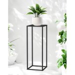 Dandibo - support de plantes m�tal noir carr� 80 cm 96588 table d'appoint haute tabouret de fleurs support ...