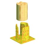 Support de plaque d'ancrage rond 4pcs. pour la fixation de poteaux en bois d. mm. 100x150x150 - sjour ...