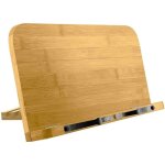 Support pliable r�glable taille m pupitre de lecture avec 2 clips en bois pour porte livres cuisine recettes ...
