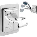 Support de pommeau de douche rotatif � 360� - sans per�age - support de douche universel pour douchette ...