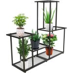 Support de pot de fleurs  4 tages pour intrieur et extrieur, tagre pour plantes multiples, support ...
