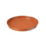 Support de pot de fleurs rond en terre cuite 35 cm en plastique
