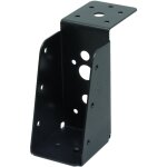 Wovar - support de poteau noir galvanis� pour poutres de 4. 5 x 9 cm - par