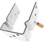 Support de poteau en u galvanis� � chaud 141 x 141 x 150 mm ? platine bois pour cl�ture et poteaux ? ...