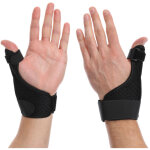 Support de pouce avec attelle m�tallique, taille universelle, noir sport