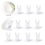 Support de présentation réglable 12 pièces porte assiette supports de plaque affichage en plastique transparen ... Support de présentation réglable 12 pièces porte assiette supports de plaque affichage en plastique transparen ...