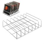 Supports de rangement pour cd, range de cd en acrylique transparent avec 7 compartiments, rangement pour ...