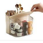 Shining house - support de rangement pour sachets de thé, capsules de café, sucre, boîte à thé, boîte ... Shining house - support de rangement pour sachets de thé, capsules de café, sucre, boîte à thé, boîte ...