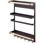 Support de r�frig�rateur, porte - rouleau de papier toilette magn�tique, �tag�re de rangement pour cuisine ...
