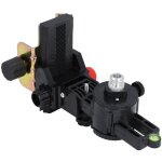 Support de r�glage fin pour niveau laser, adaptateur avec t�te de berceau rotative, perche t�lescopique ...