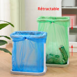 Support de sac poubelle avec couvercle pour sacs poubelle de 70 � 120 l, extra robuste et stable, convient ...