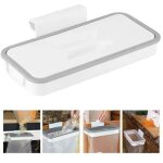 Support de sac poubelle suspendu avec couvercle pour placard de cuisine