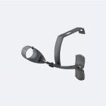 Support sans per�age pour barre � rideaux �20mm sur coffre volet roulant en carbone - boulet