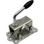 Support de serrage en fonte renforc� par plaque en fonte ? tube � 48 mm pour roue jockey remorque caravane ...