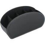 Support de télécommande en cuir pu, organiseur multifonction avec 5 compartiments, boîte de rangement ... Support de télécommande en cuir pu, organiseur multifonction avec 5 compartiments, boîte de rangement ...