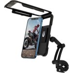 Support telephone moto, etanche 360� rotation support smartphone moto, anti vibration support t�l�phone ...